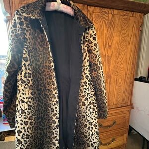 Leopard Print Women's Coat - Chic Animal Print Jacket